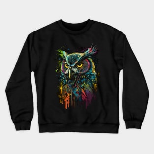 Psychedelic Owl Crewneck Sweatshirt